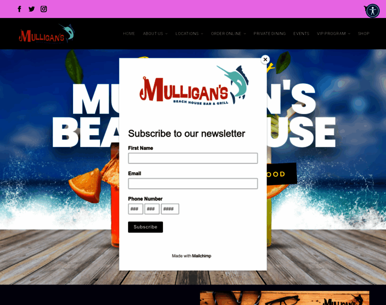 Mulligansbeachhouse.com thumbnail