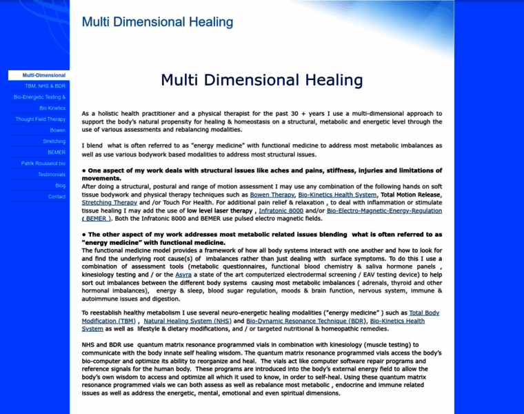 Multidimensional-healing.com thumbnail
