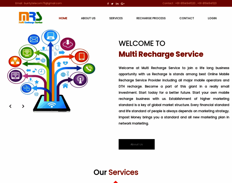 Multirechargeservice.in thumbnail