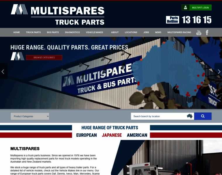 Multispares.com.au thumbnail