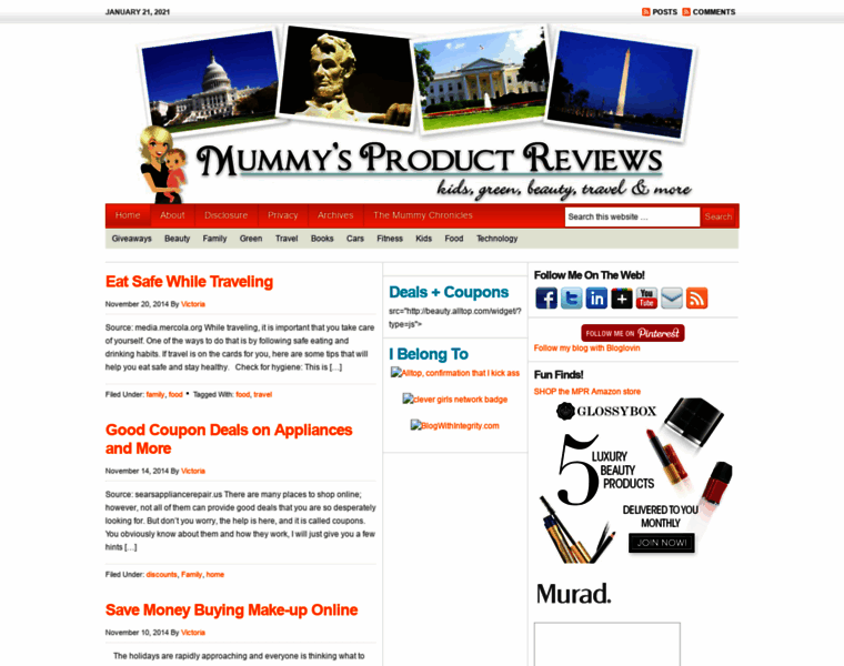 Mummysproductreviews.com thumbnail