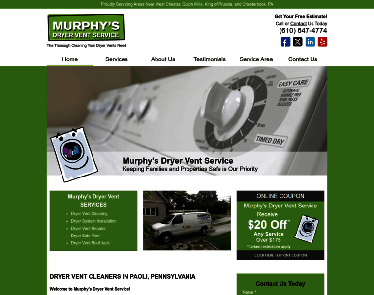 Murphysdryerventservice.com thumbnail