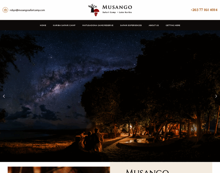 Musangosafaricamp.com thumbnail