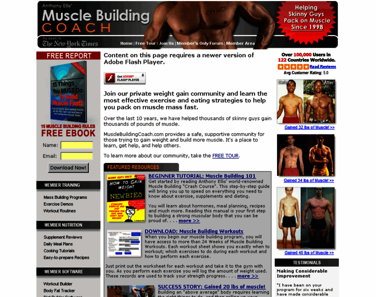 Musclebuildingcoach.com thumbnail