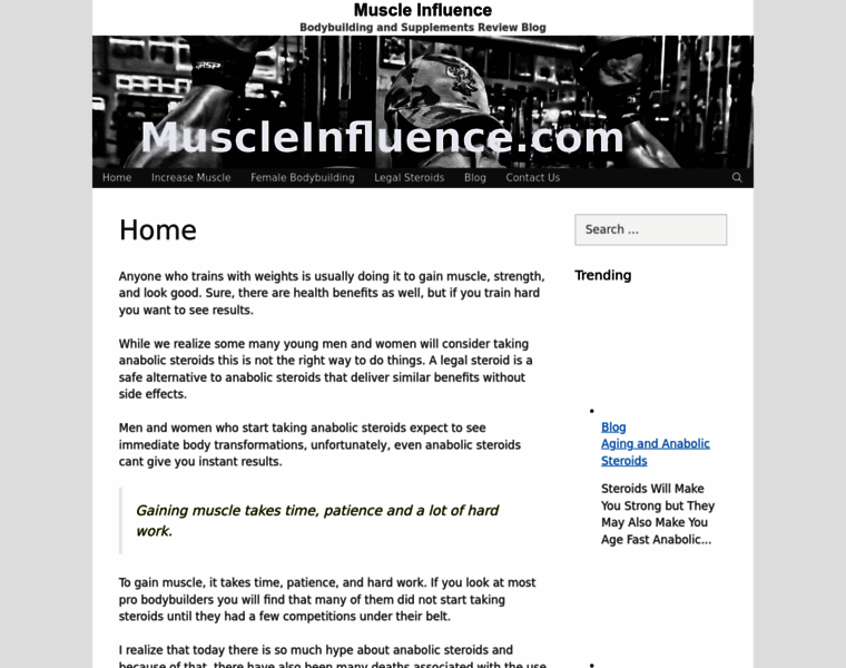 Muscleinfluence.com thumbnail