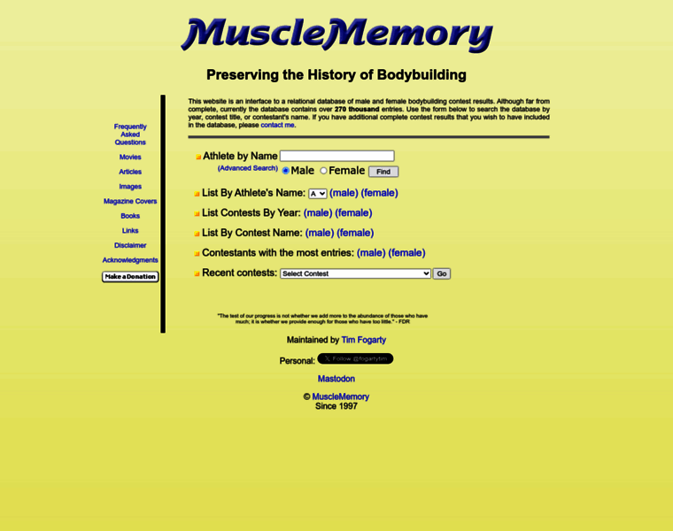 Musclememory.com thumbnail