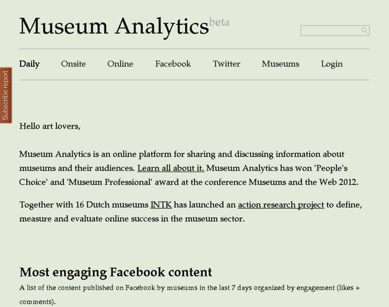 Museum-analytics.org thumbnail