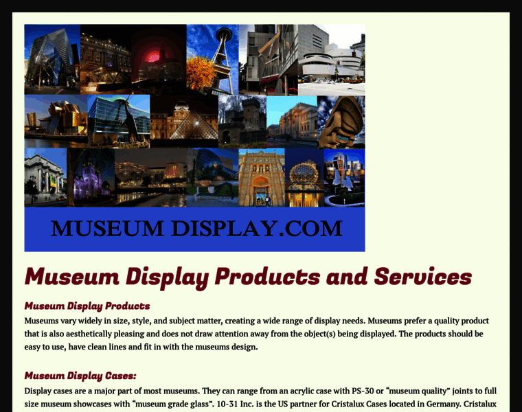 Museumdisplay.com thumbnail