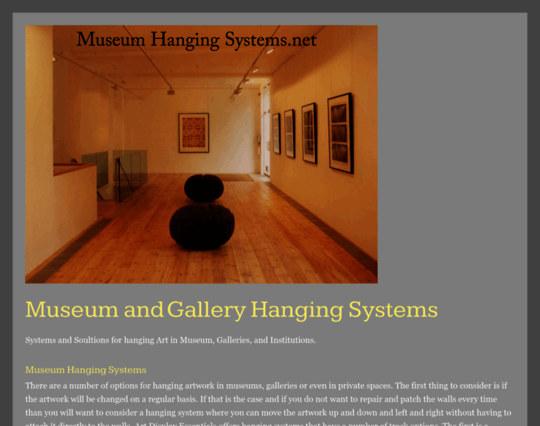 Museumhangingsystems.net thumbnail