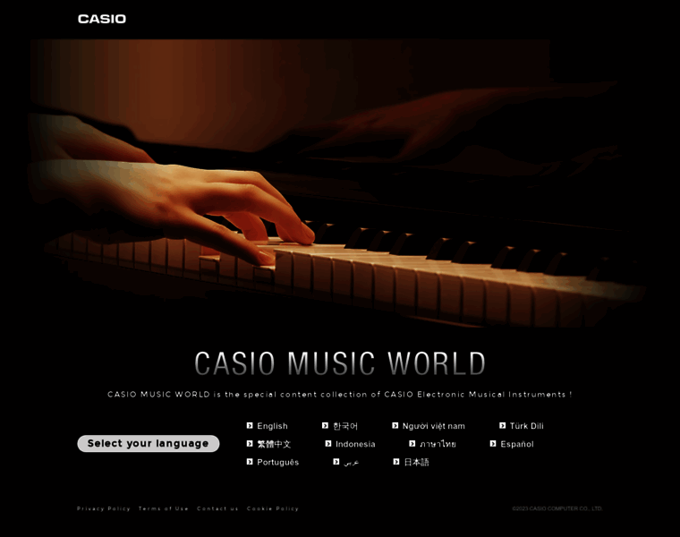 music.casio.com at WI. Electronic Musical Instruments | CASIO