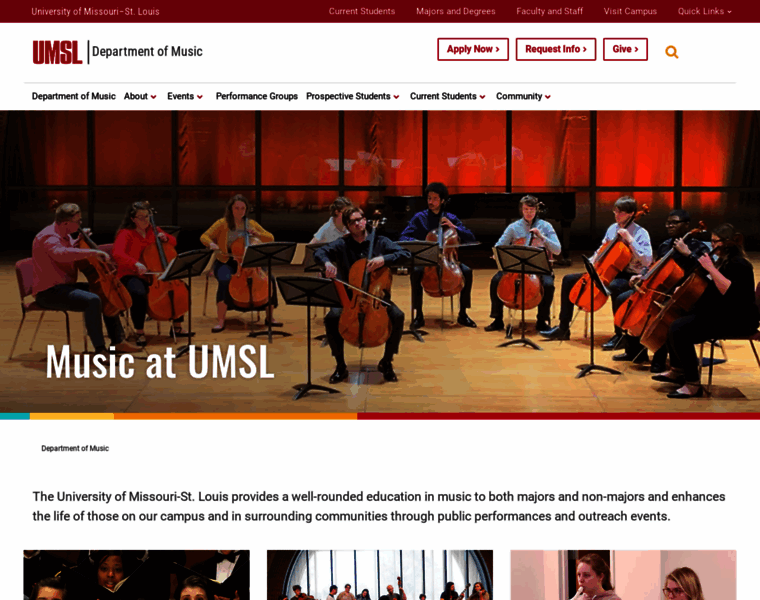 Music.umsl.edu thumbnail