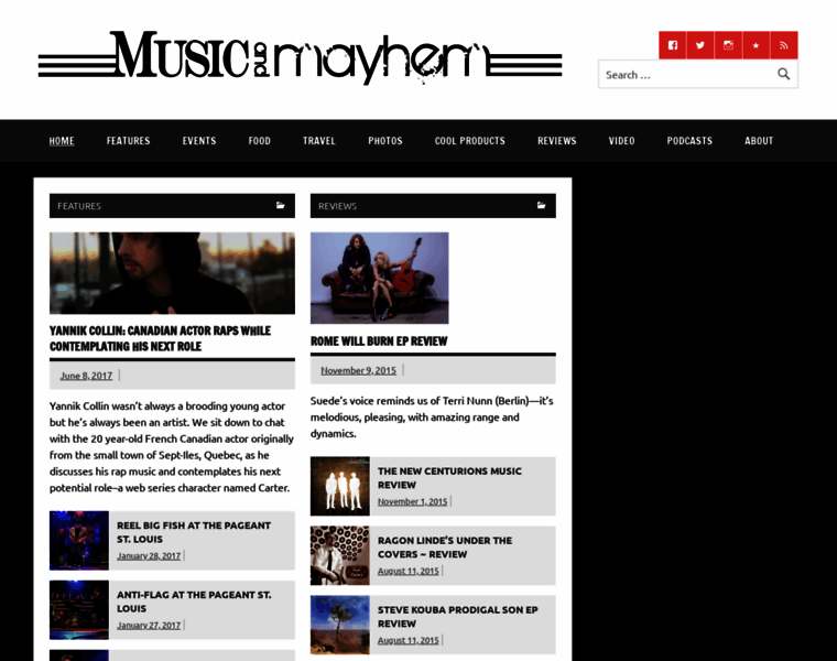 Music2mayhem.com thumbnail