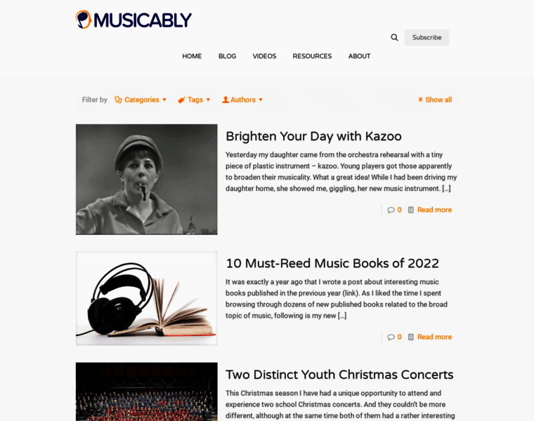 Musicably.com thumbnail