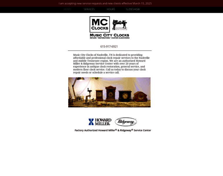 Musiccityclocks.com thumbnail