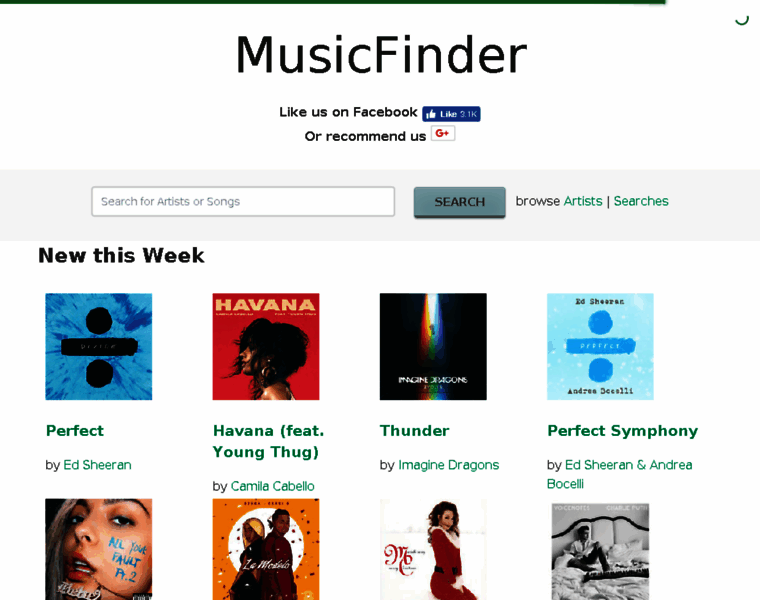 Musicfinder.me thumbnail
