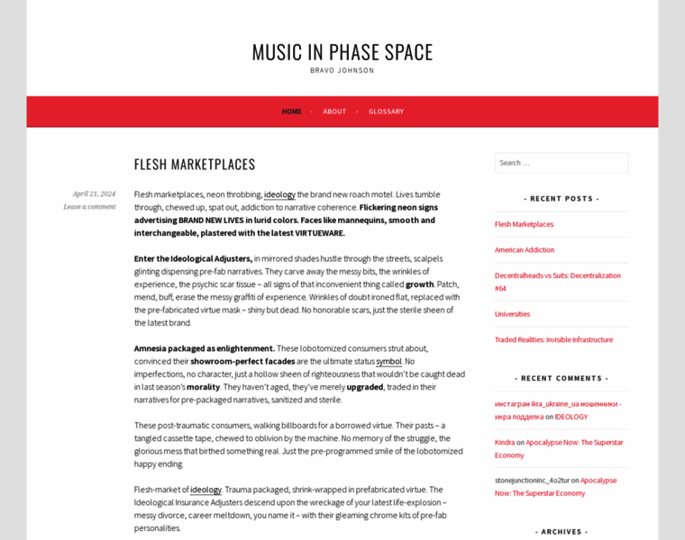 Musicinphasespace.com thumbnail
