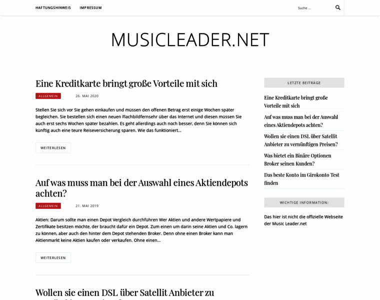 Musicleader.net thumbnail
