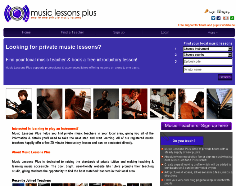 Musiclessonsplus.org thumbnail