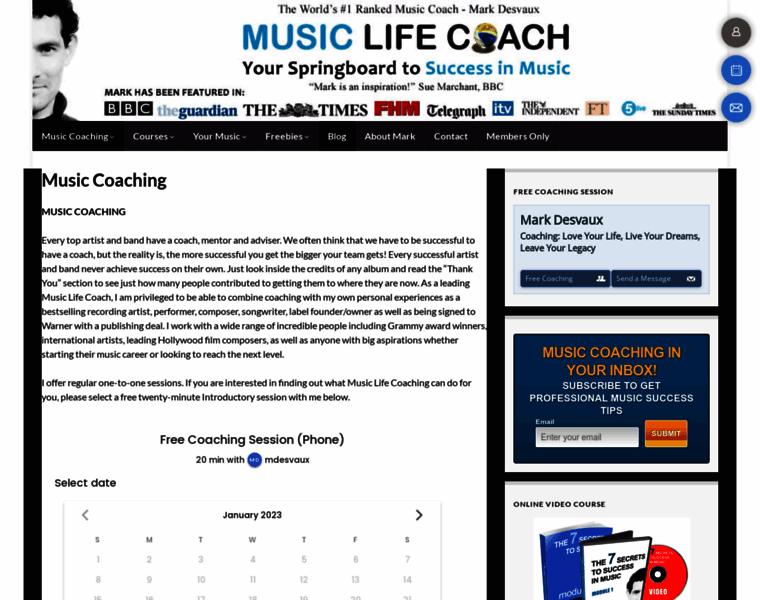 Musiclifecoach.com thumbnail