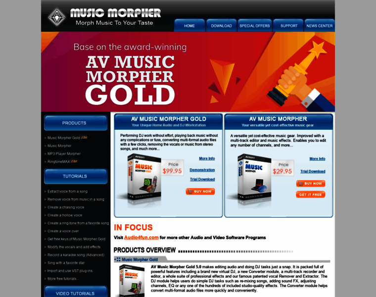 Musicmorpher.com thumbnail