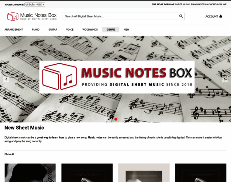 Musicnotesbox.com thumbnail