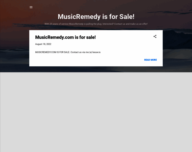 Musicremedy.com thumbnail