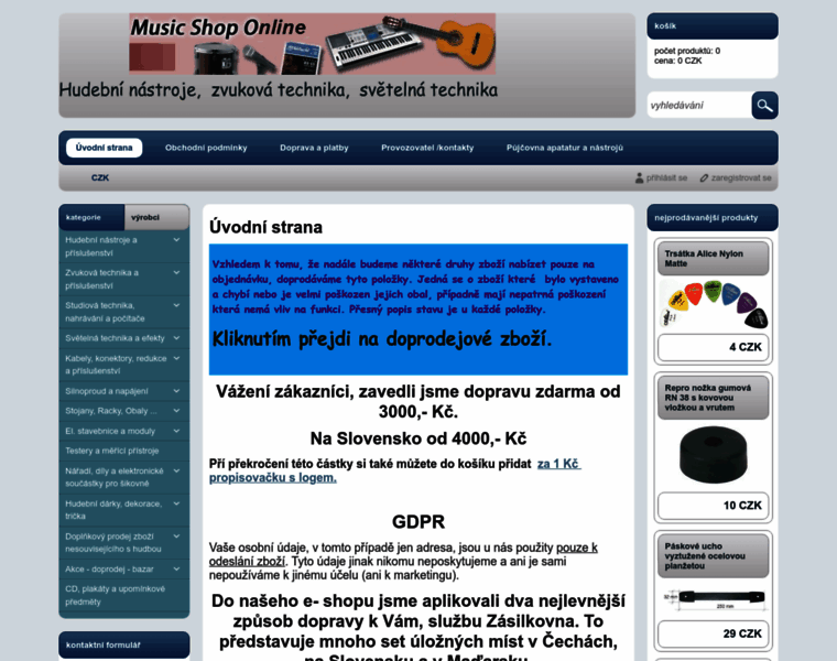 Musicshoponline.cz thumbnail