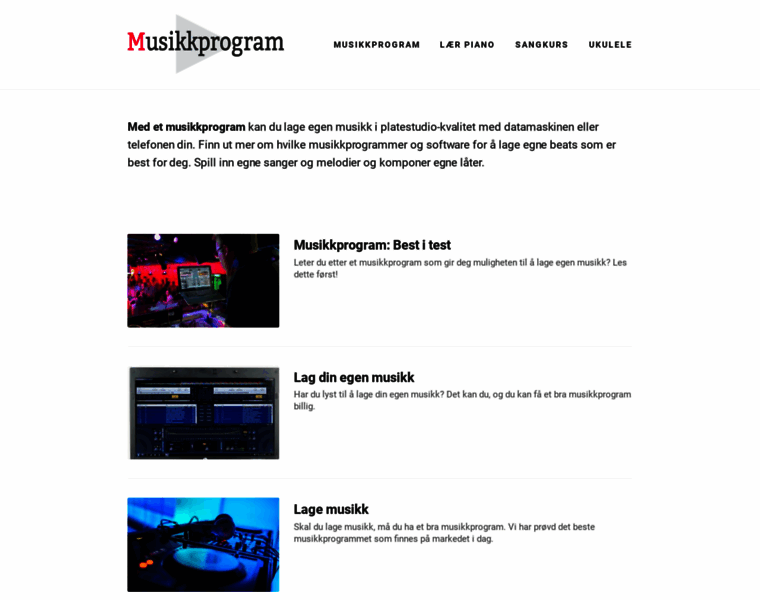 Musikkprogram.com thumbnail