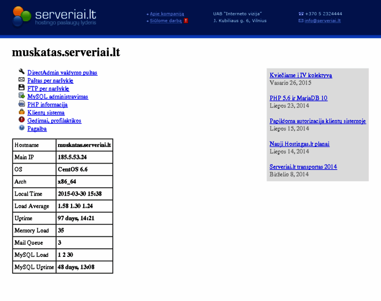 Muskatas.serveriai.lt thumbnail