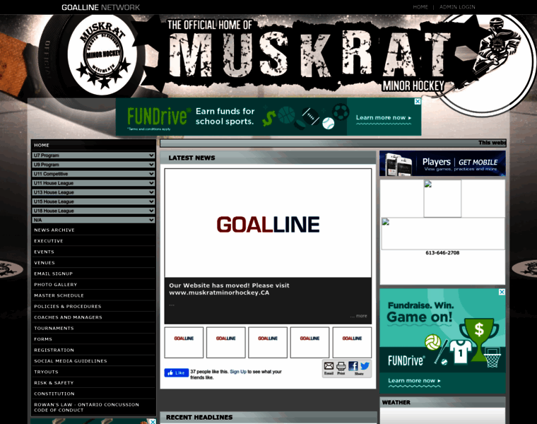 Muskratminorhockey.com thumbnail