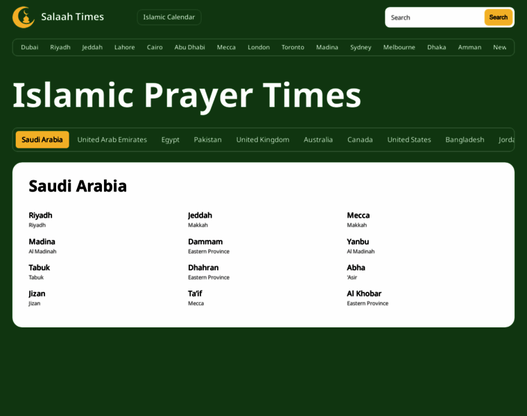 Muslim-prayer-times.com thumbnail