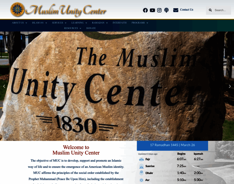 Muslimunitycenter.org thumbnail