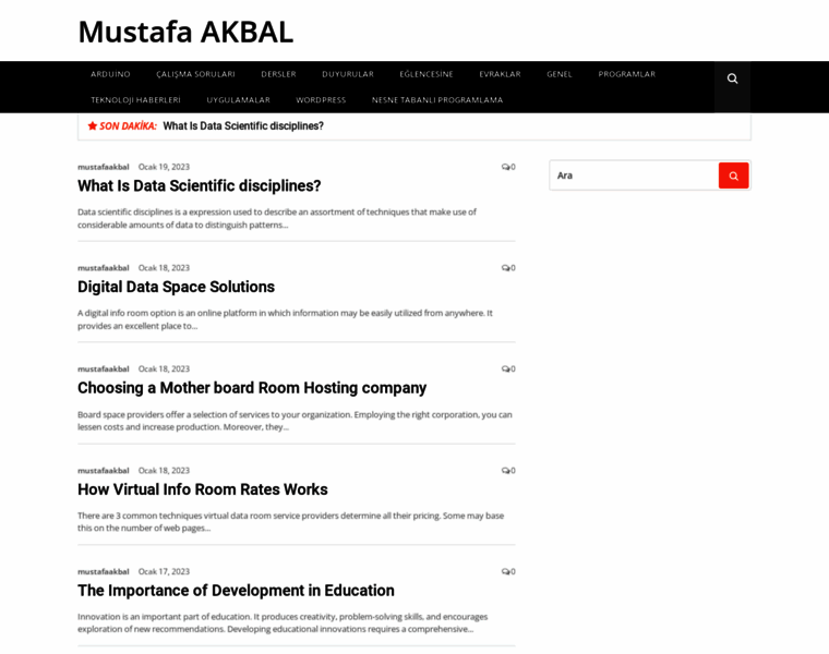 Mustafaakbal.com.tr thumbnail