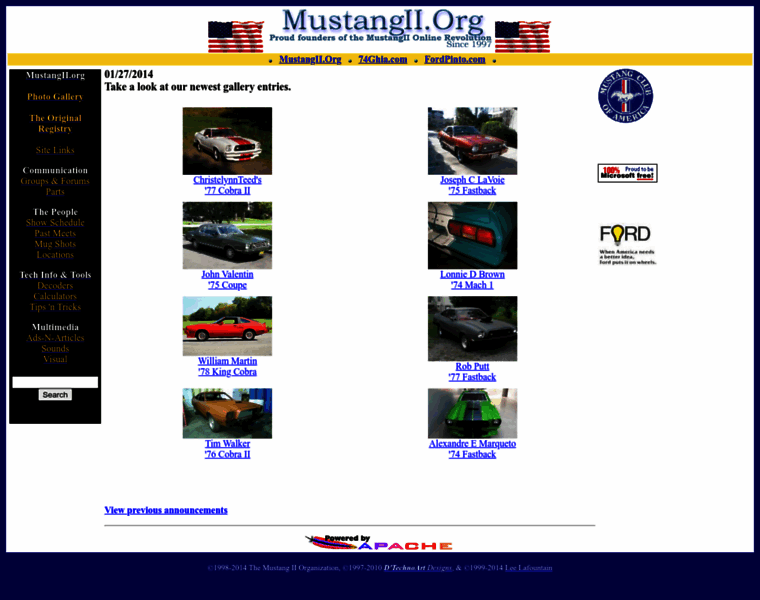 Mustangii.org thumbnail