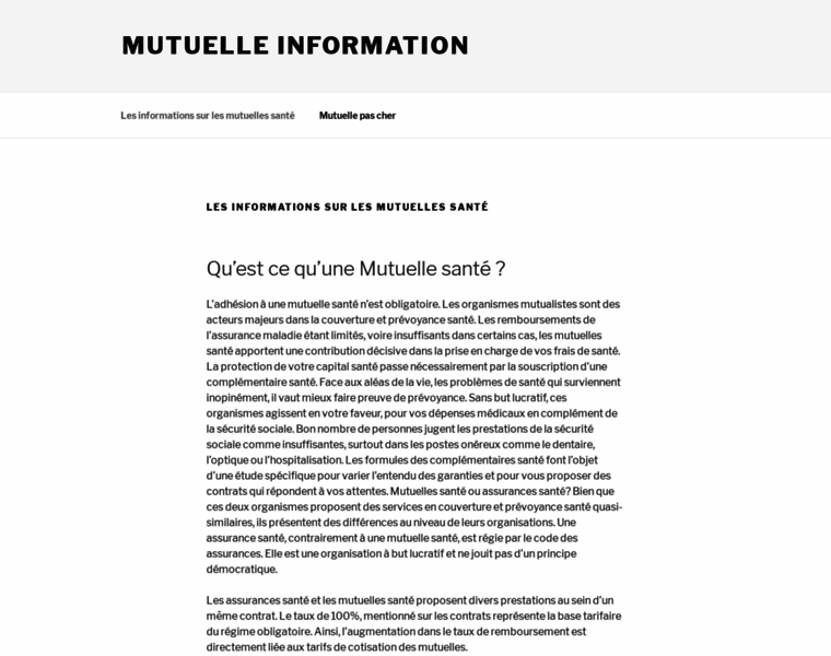 Mutuelle-info.fr thumbnail
