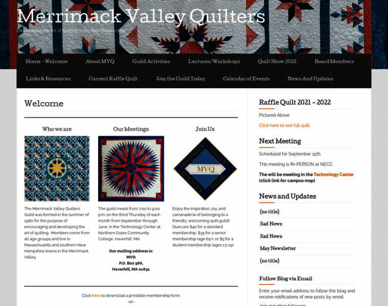 Mvquilters.org thumbnail