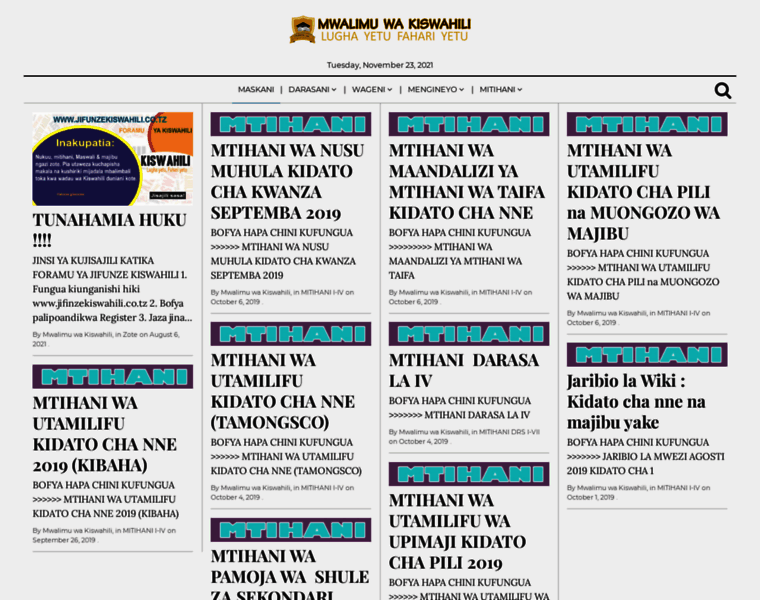 Mwalimuwakiswahili.co.tz thumbnail