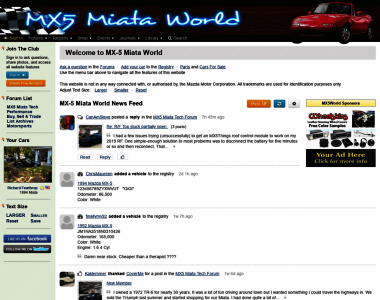 Mx5world.com thumbnail