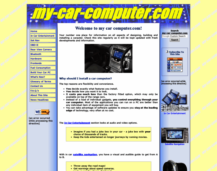 My-car-computer.com thumbnail