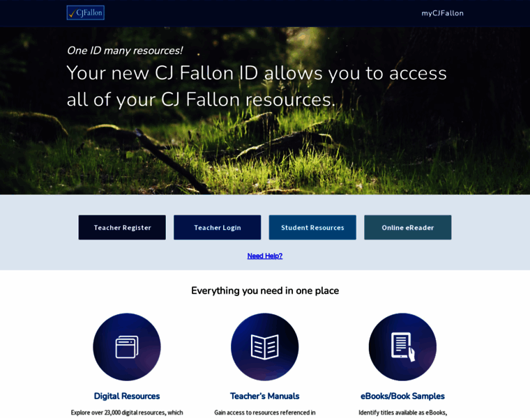 my.cjfallon.ie at WI. MyCJFallon
