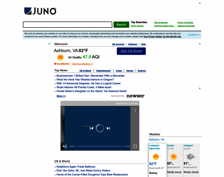 My.juno.com thumbnail