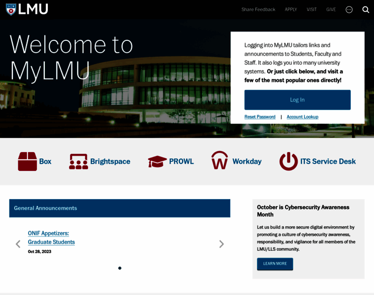 My.lmu.edu thumbnail