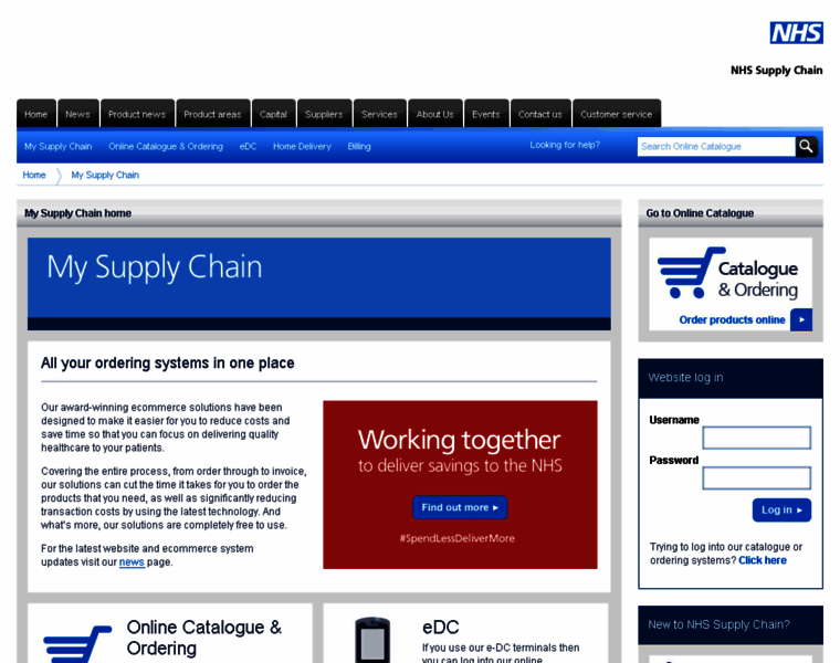 My.supplychain.nhs.uk thumbnail