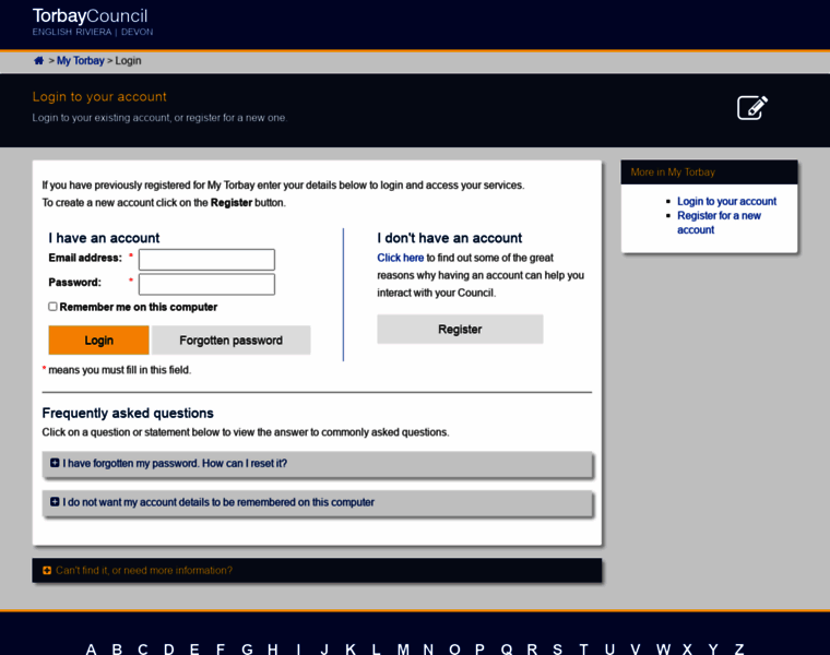 My.torbay.gov.uk thumbnail