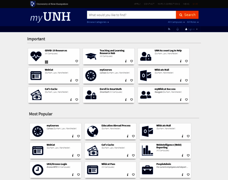 My.unh.edu thumbnail