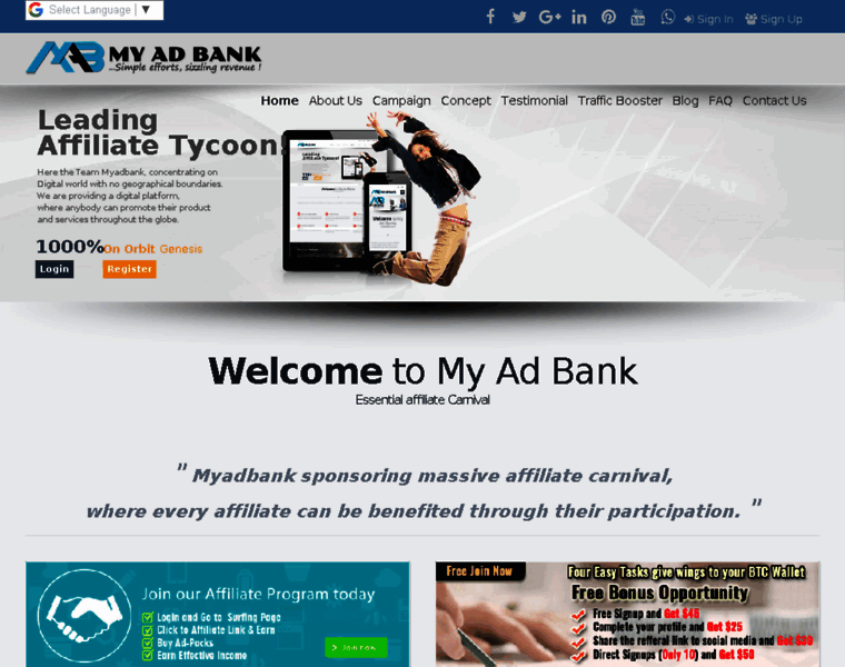 Myadbank.com thumbnail