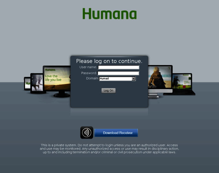 myapps.humana.com at WI. Netscaler Gateway