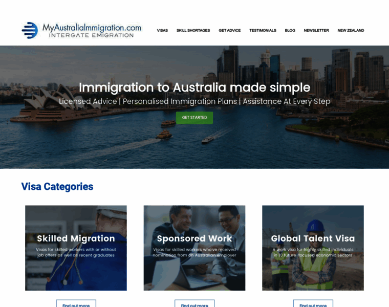Myaustraliaimmigration.com thumbnail