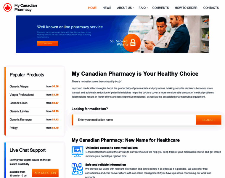 Mycanadian-pharmacy.net thumbnail