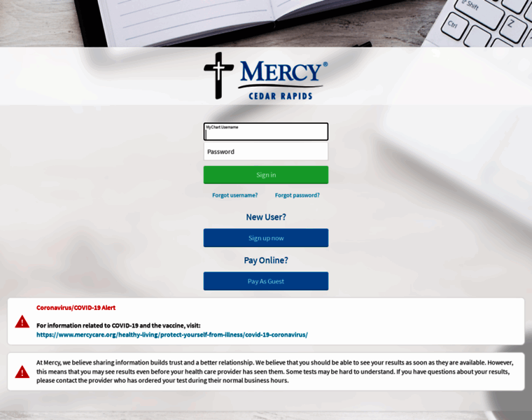 Mychart.mercycare.org thumbnail